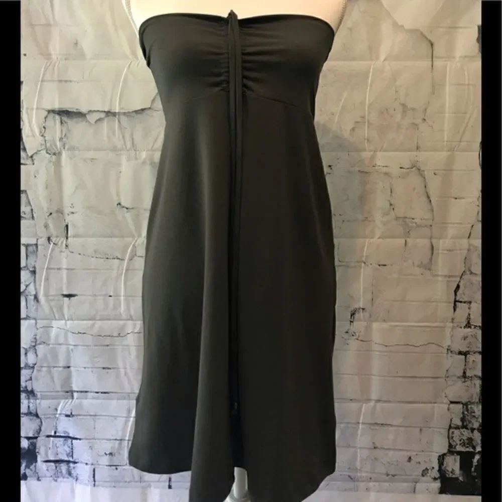 Eddie Bauer A-Line Dress Gray Active Swim Coverup